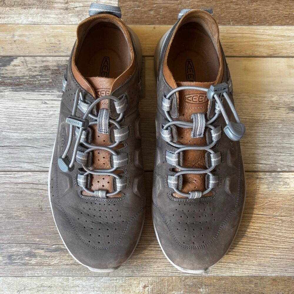 KEEN 1023142 Men Sz 8 Highland Hikers Gray Lace Low Profile Sneakers Shoes